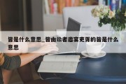 皆是什么意思_皆由讼者邀宴吏胥的皆是什么意思